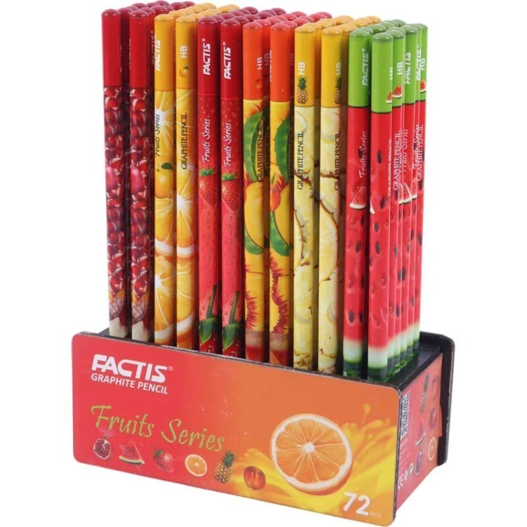 مداد مشکی فکتیس Factis Fruits Series بسته 12 عددی
